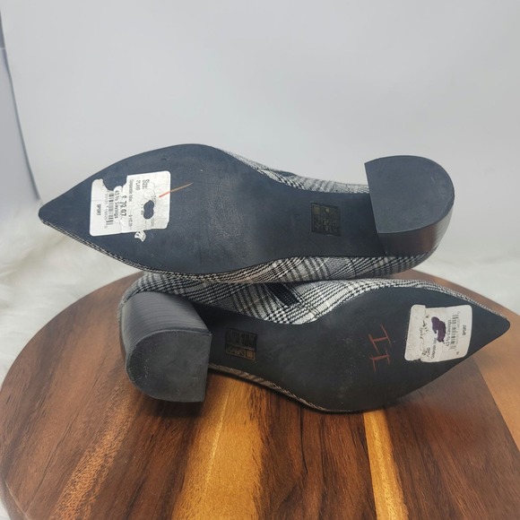 Jeffery Campbell Gray/Black Plaid Sport Boot Heel 3" Women 11 - Picture 9 of 11